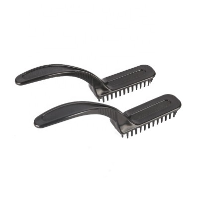 Private label high quality black small barber hairdressing plastic hair dye brush for salon