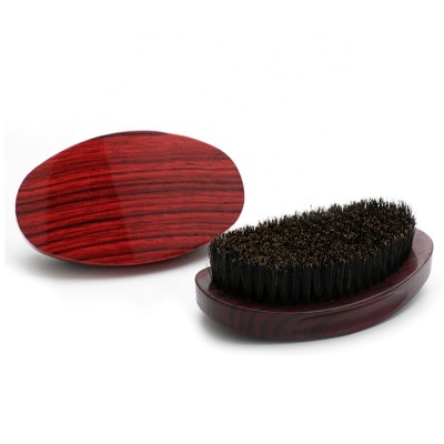 Amazon hot selling cheap barber 360 wood boar bristle wave shaving beard brush for men