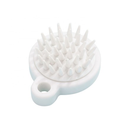 Best selling hair scalp masssage hair washing comb white silicone shampoo detangle brush